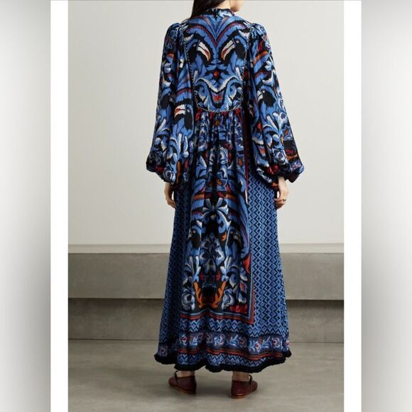 Farm Rio Toucans Scarf Print Maxi Dress - Size Medium - Picture 3 of 7